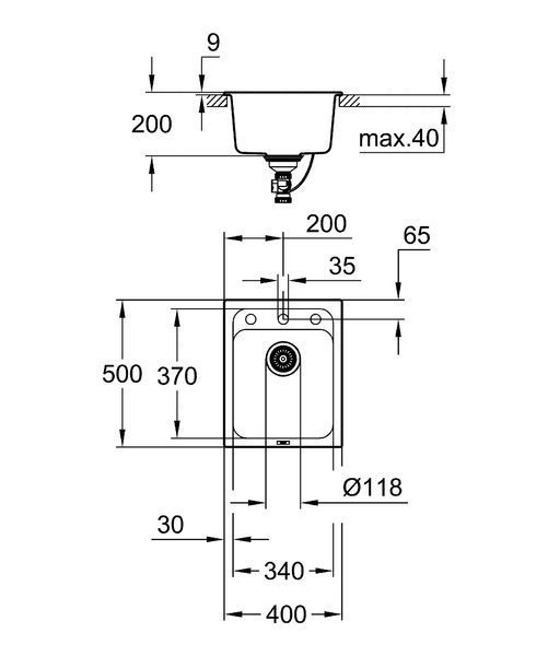 Композитна мийка для кухні Grohe K700 (31650AT0) 31650AT0 фото