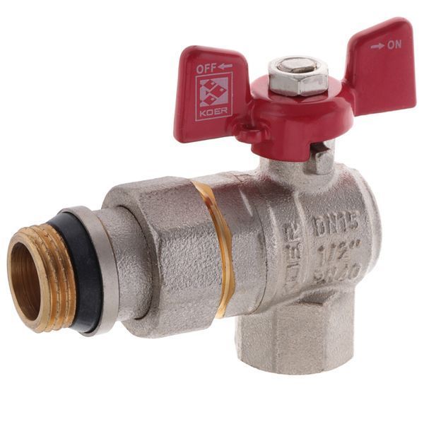 Кран з американкою 1/2" "антіпротечка"(Koer KR.228-Gi) кутовий (KR0196) KR0196 фото