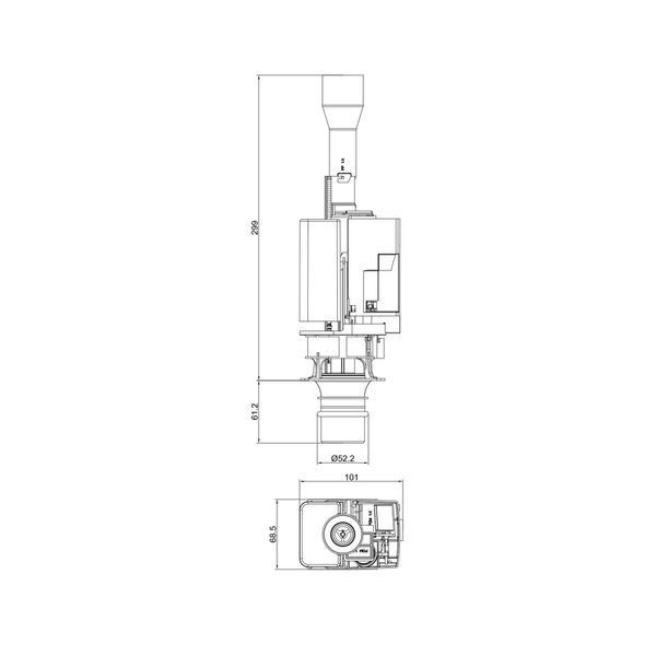 Арматура СПУСКНА для інсталяції KT-0407 KOER KT-1201 (KR5645) KR5645 фото