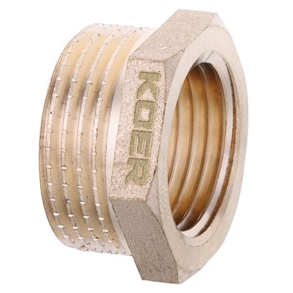 Футорка 1/2"х3/4" Koer KF.F0608.WN без никеля (KR2985) KR2985 фото