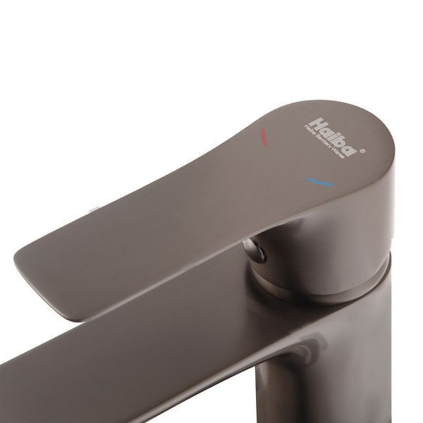 Змішувач для умивальника Haiba Milano 001 Graphite (HB4033) HB4033 фото