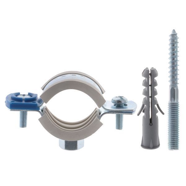Хомут трубний оцинкований Koer KCB.10.G 3/4" (26-30) сірий (KR2785) KR2785 фото