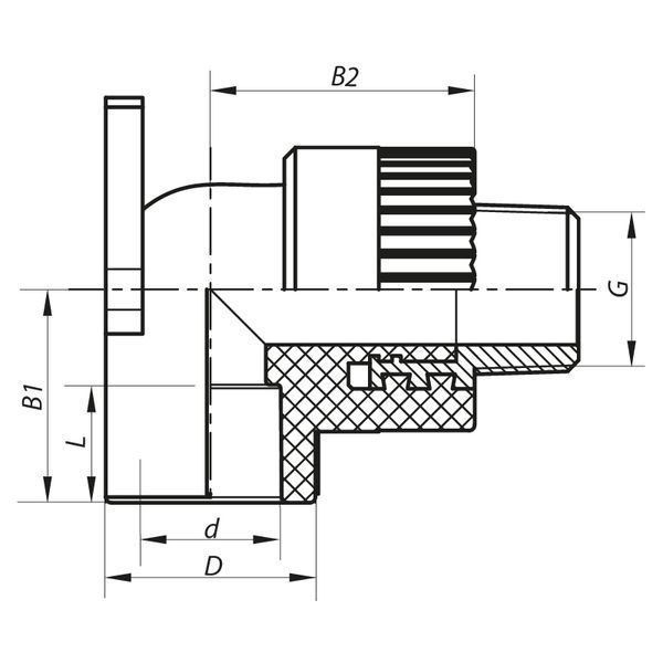 Кут інсталяційний ЗР 25x3/4M PPR Koer K0126.PRO (KP0151) KP0151 фото