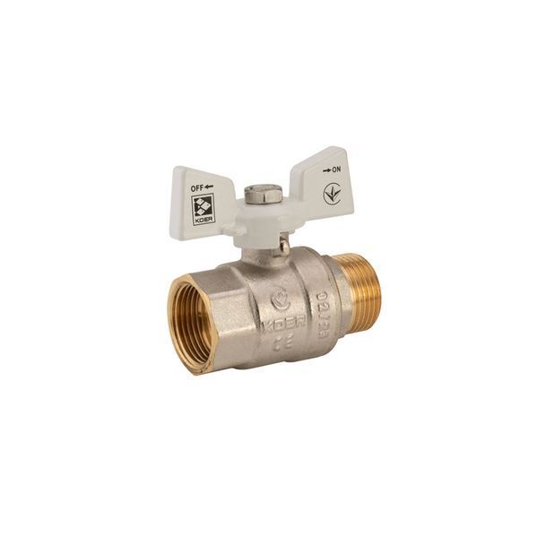 Кран кульовий KOER 3/4" ГШМ (KR.218.W) білий (KR0183) KR0183 фото