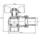 Кран з американкою 1/2" "антіпротечка"(Koer KR.228-Gi) кутовий (KR0196) KR0196 фото 3