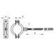 Хомут трубний оцинкований KOER KCB.10.G 1-1 / 2 "(47-51) сірий (KR2788) KR2788 фото 2