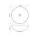 Раковина накладна Mixxus Premium ELLIPSE-0106 MARBLE 390х390х140mm (MP6533) MP6533 фото 3