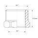 Футорка 1/2"х3/4" Koer KF.F0608.WN без никеля (KR2985) KR2985 фото 3