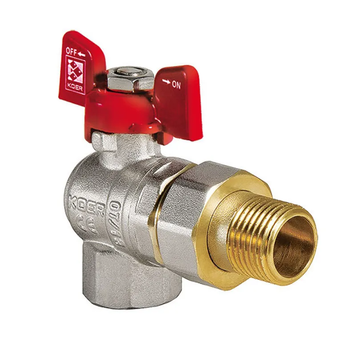 Кран з американкою 1" (Koer KR.228) кутовий (KR0149) KR0149 фото