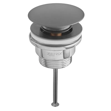 Донный клапан для раковины Zerix BV-03 BLACK 1 1/4'' универсальный (с/без перл) СLICK-СLACK (Цвет черный) (ZX6020) ZX6020 фото