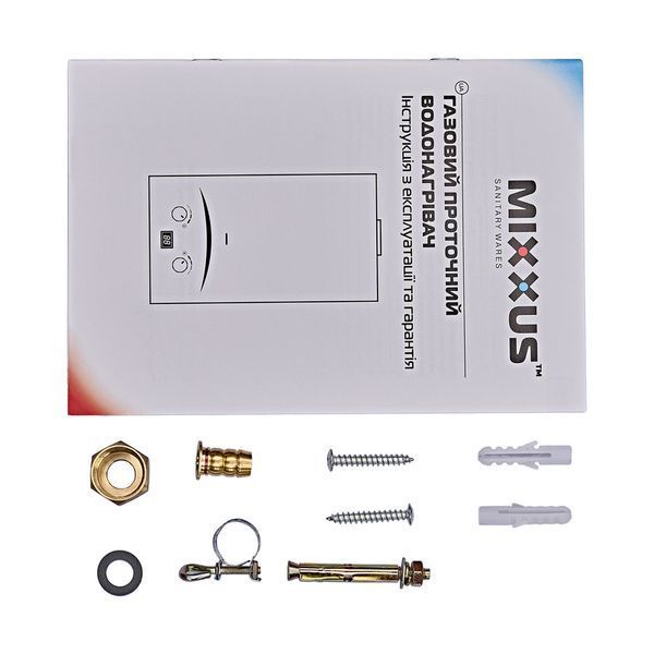 Газовая колонка MIXXUS GWH-0410 BASIC GLASS дымоходная 10 л/мин (панель из стекла с рисунком) (WH0025) WH0025 фото