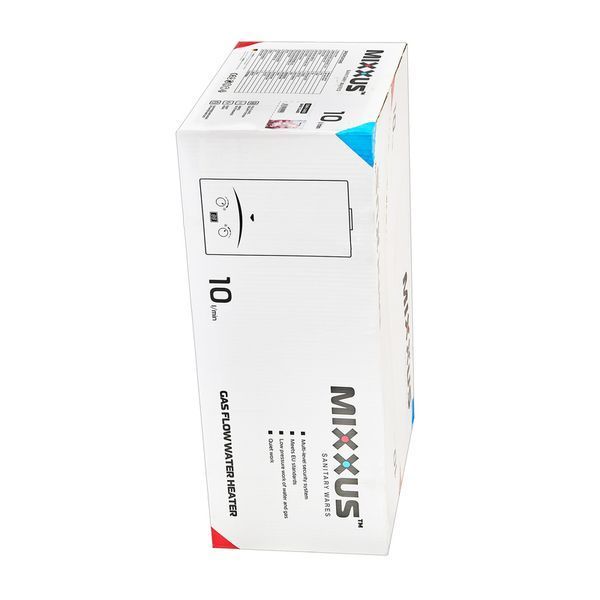 Газовая колонка MIXXUS GWH-0410 BASIC GLASS дымоходная 10 л/мин (панель из стекла с рисунком) (WH0025) WH0025 фото