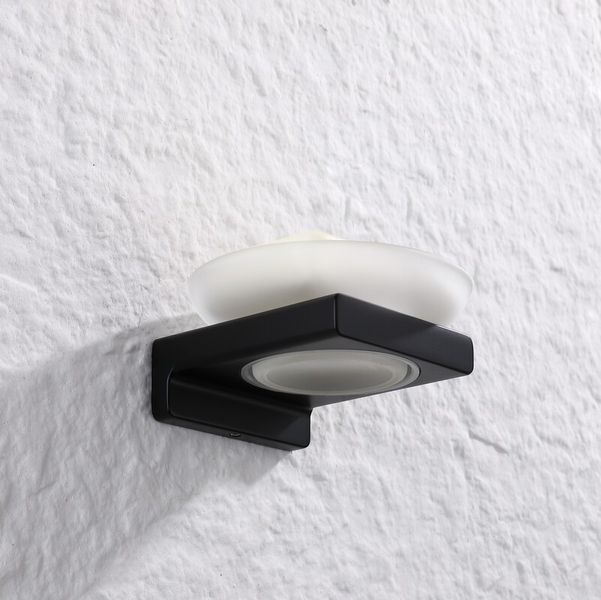Мильниця настінна Koer AS-0102-05 (скло) колір чорний (KR6158) KR6158 фото