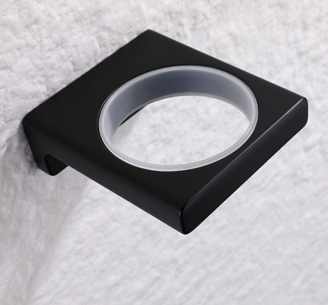 Мильниця настінна Koer AS-0102-05 (скло) колір чорний (KR6158) KR6158 фото