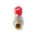 Кран с американкой угловой Koer Extreme KE.228-15 - 1/2" ручка "бабочка" красная (KR5763) KR5763 фото 4