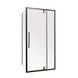 Душевая кабина без поддона Mixxus Premium BEVEL SC01-100x80x195-TR Black прозрачное стекло 6мм (MI6870) MI6870 фото 1