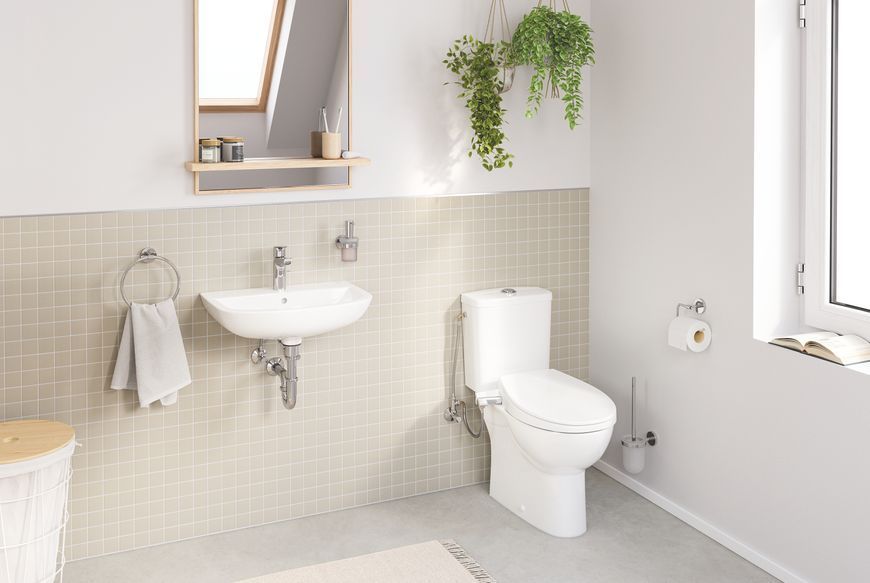 Туалетний йоржик у комплекті Grohe Bau Cosmopolitan Neutral (40463001) 40463001 фото
