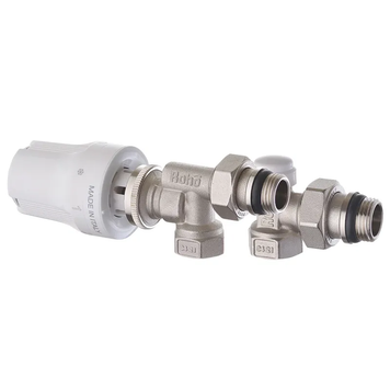 Комплект для подключения радиатора Roho R5171-050K - 1/2" осевой (антипротечка) (RO0121) RO0121 фото