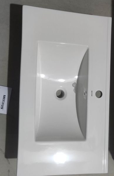 Раковина меблева Mixxus Premium CUBIC-1503 810х460х170mm з отвором під змішувач та переливом (MP6497) MP6497 фото