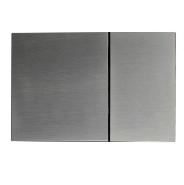 Панель змиву Koer KT-0610-07 240x160x32mmmm пластикова, кнопка квадратна (колір графіт) (KR6138) KR6138 фото