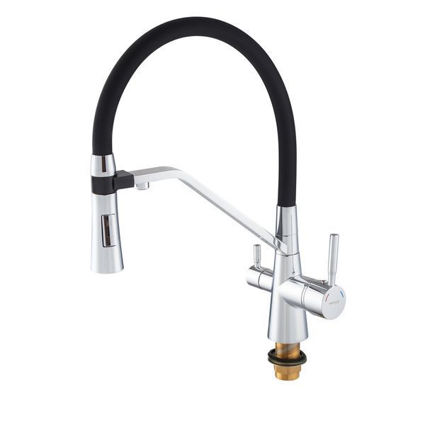 Смеситель для кухни Mixxus Premium Magnet 021 REFL.BLACK (MI6973) MI6973 фото