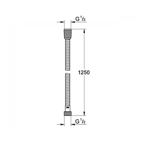 Душовий шланг 125 см Grohe Relexaflex (28142000) 28142000 фото