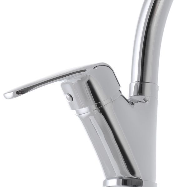Смеситель для кухни Haiba Magic 011 с черной ручкой (HB0676) HB0676 фото