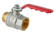 Кран шаровой ГШВ Koer Extreme KE.215-20 - 3/4" FM ручка "рычаг" красная (KR5751) KR5751 фото 1