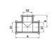 Тройник редукционный 3/4"х1/2"х3/4" ВВВ Koer .T080608F.WN (без никеля) (KR3034) KR3034 фото 2