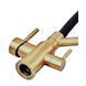 Смеситель для кухни с силиконовым изливом Zerix MAG-021 Brushed Gold Refl.Black из нерж. стали SUS304 с выходом для пит.воды (ZX6007) ZX6007 фото 5