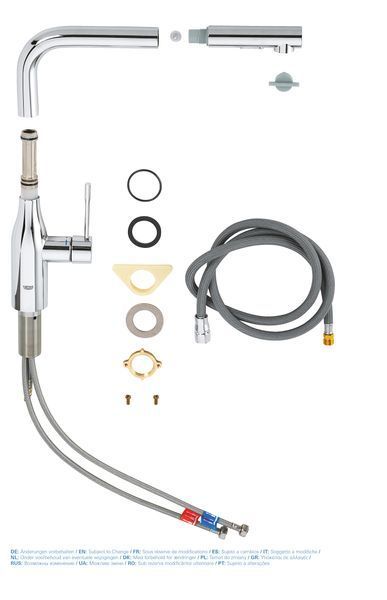 Смеситель для кухни с выдвижным изливом Grohe Essence New (30270000) 30270000 фото