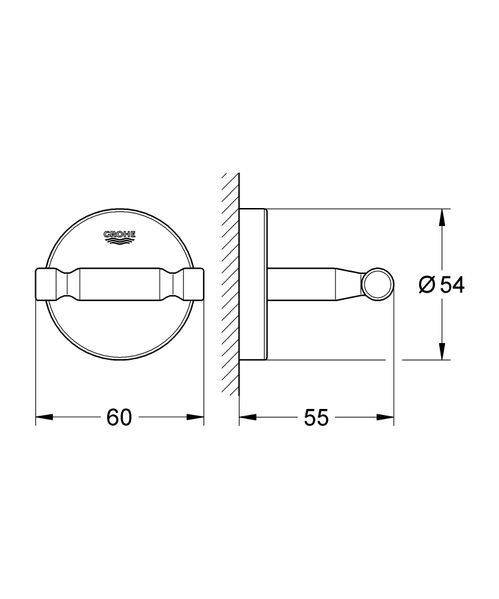 Крючок для халата Grohe Bau Cosmopolitan Neutral (40461001) 40461001 фото