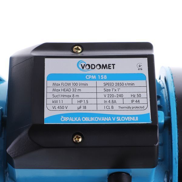 Насос поверхностный центробежный VODOMET CPM158 (VO0022) VO0022 фото