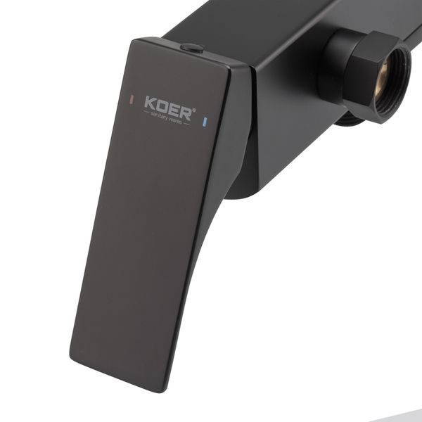 Змішувач для ванни з коротким виливом Koer KB-41010-05 (Колір чорний) (KR3485) KR3485 фото