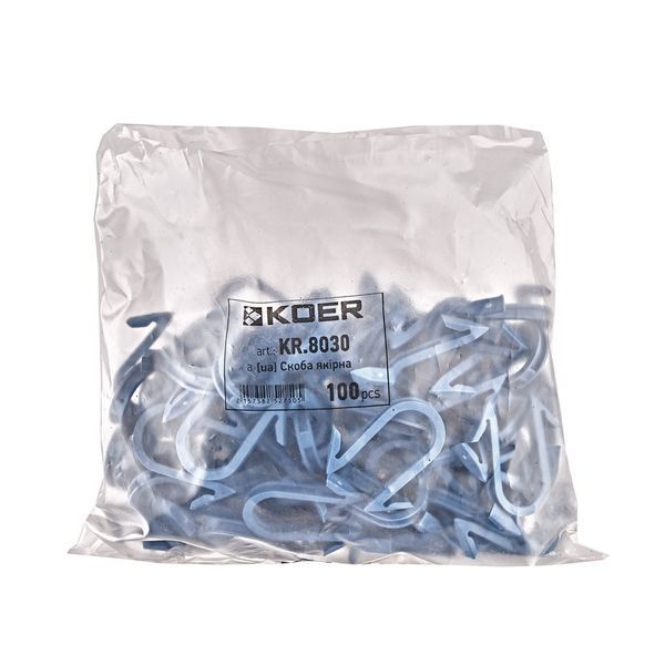 Скоба якірна Koer KR.8030 42 мм (KR5275) KR5275 фото