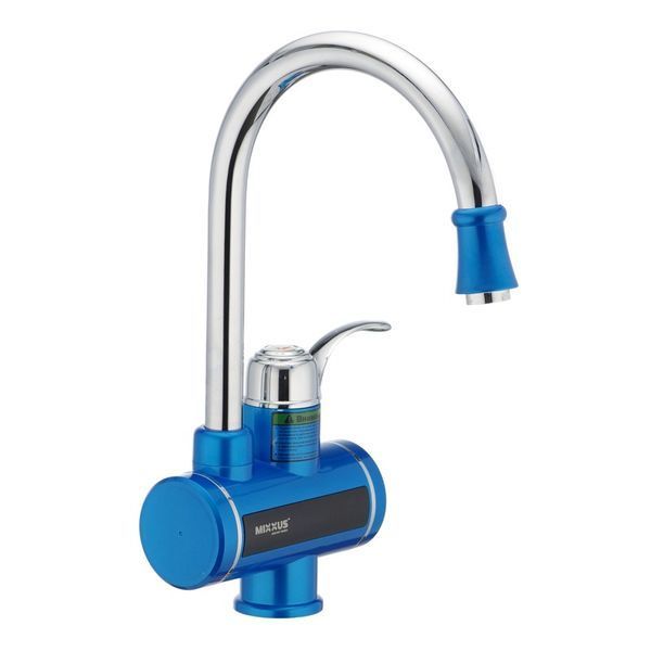 Водонагрівач 3 kW проточний, з індикатором температури, RESET, на мийку MIXXUS Electra 240-E BLUE (колір блакитний) (MI2747) MI2747 фото