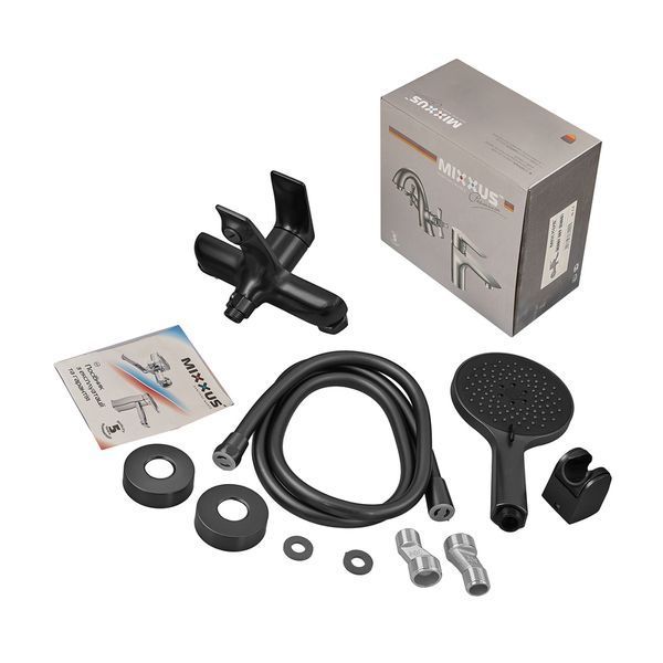 Смеситель для ванны Mixxus Premium DERBY 009 (EURO) BLACK (MI6603) MI6603 фото