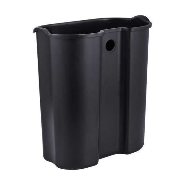 Відро для сміття з плавним закриттям овальне Mixxus Premium Topper-TC0205 SS Color 5л колір нержавійка (MI7059) MI7059 фото