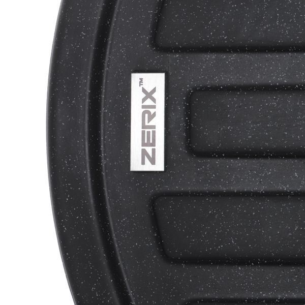 Мийка кухонна Zerix ZS-7750R-03 Чорна (ZX4556) ZX4556 фото