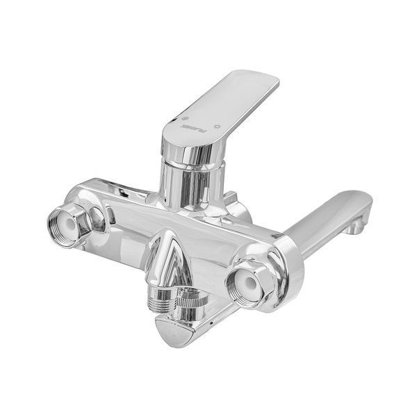 Смеситель для ванны Plamix Lucas-006 EURO SET Chrome (со шлангом, лейкой и кронштейном) (PM0710) PM0710 фото