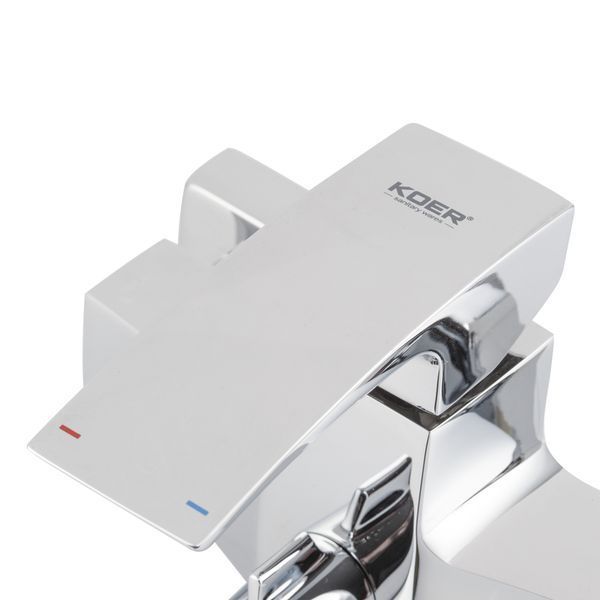 Змішувач для ванни з довгим виливом Koer KB-42007-01 (Колір хром) (KR3456) KR3456 фото