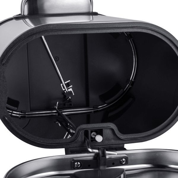 Відро для сміття з плавним закриттям овальне Mixxus Premium Topper-TC0205 SS Color 5л колір нержавійка (MI7059) MI7059 фото