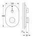 Автоматический нажимной смеситель для душа со смешиванием Grohe Eurosmart Cosmopolitan T (36321000) 36321000 фото 2