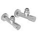 Комплект кранов для полотенцесушителя угловой Koer KR.SET.533 - M1/2''xM1/2'' удлиненный, хромированный (KR5842) KR5842 фото 2
