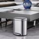 Відро для сміття з плавним закриттям овальне Mixxus Premium Topper-TC0205 SS Color 5л колір нержавійка (MI7059) MI7059 фото 13