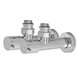 Комплект кранов для полотенцесушителя угловой Koer KR.SET.533 - M1/2''xM1/2'' удлиненный, хромированный (KR5842) KR5842 фото 1