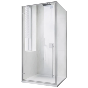 Душевая кабина без поддона Koer SR SC08-90x90x200-TR-01 прозрачное стекло Easy Clean 6мм, хром (KR5371) KR5371 фото