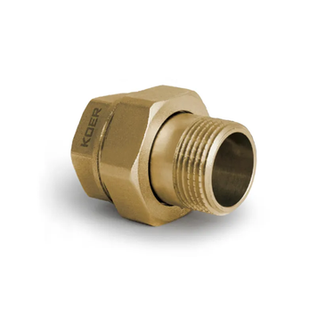 Згін американка прямий, без нікелю Koer KR.341.WN - 1/2" (KR4736) KR4736 фото