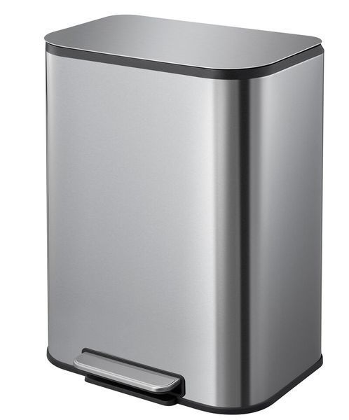Мусорное ведро с плавным закрытием прямоугольное Mixxus Cubic-TC0105 SS Color 5л цвет нержавейка (MI7088) MI7088 фото