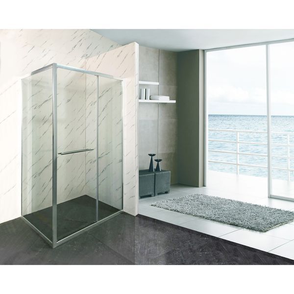 Душова кабіна без піддону Mixxus Premium Quadro SC01-120x80x195-TR Chrome прозоре скло 6мм (MI8291) MI8291 фото